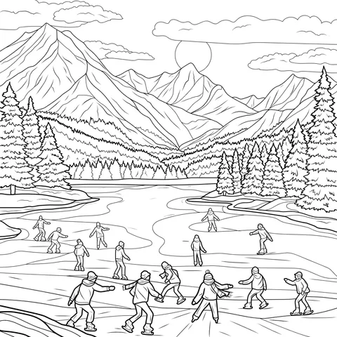 Winter Ice - Skating Scenery