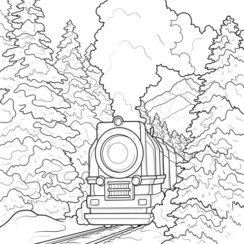 Train in the Forest