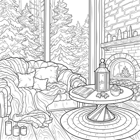 Cozy Winter Indoor Scene