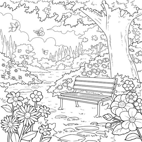 Quiet Garden Bench