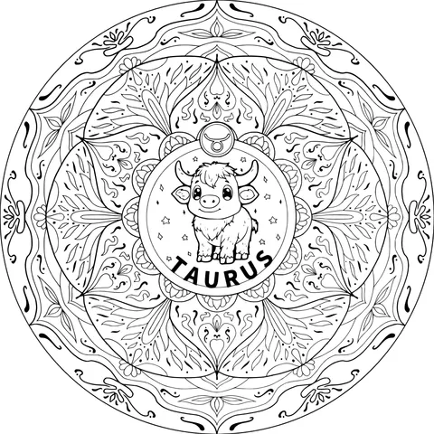 Taurus Mandala Pattern