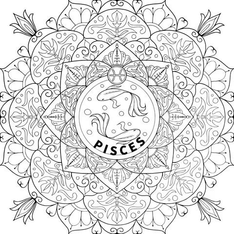 Pisces Mandala Pattern