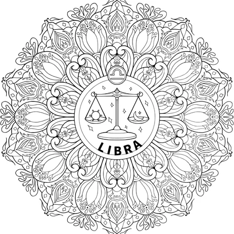Libra Mandala Pattern