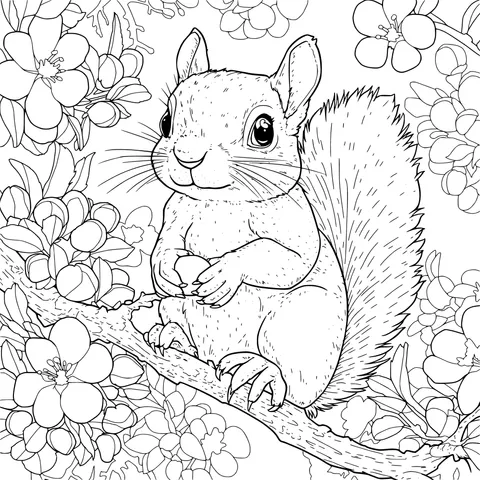 Squirrel Enjoying Spring