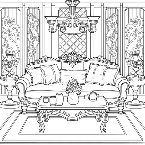 Luxurious Living - room Scene