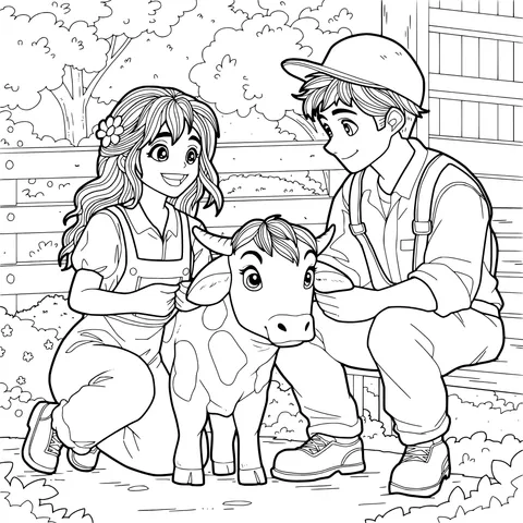 A Heart - warming Scene on the Farm