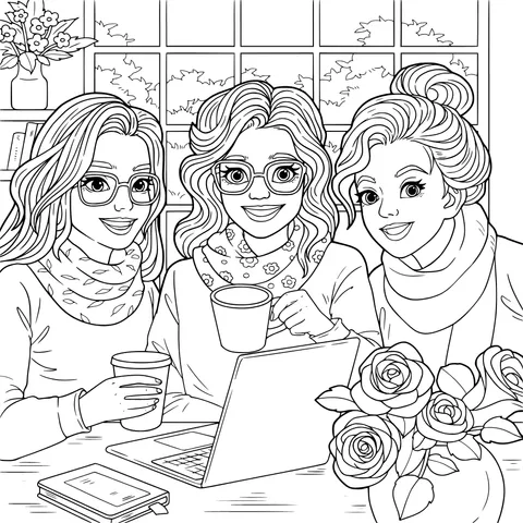 Girlfriends' Gathering Moment