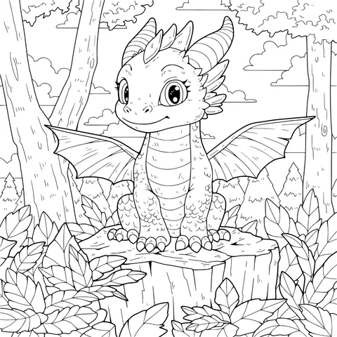 Cute Blue Dragon