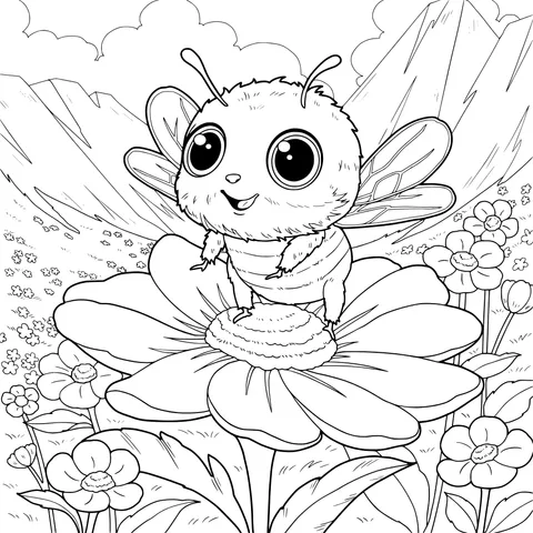 Little Bee on the Flower