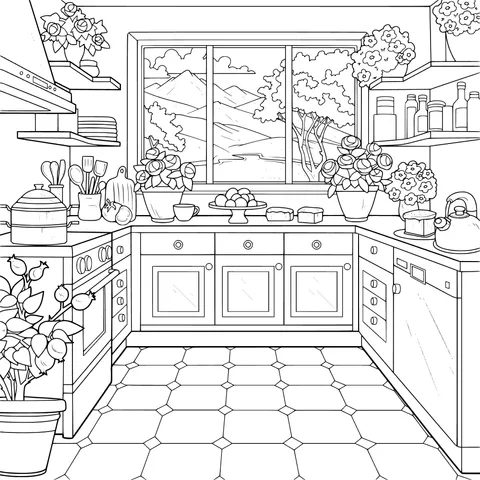 Cozy Kitchen Landscape