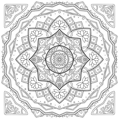 Exquisite Mandala Pattern