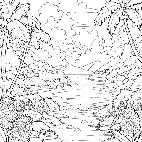 Tropical Seaside Scenery