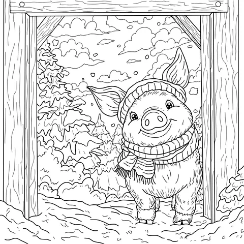 Pig in Winter