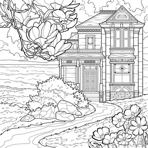 Vintage Seaside Mansion