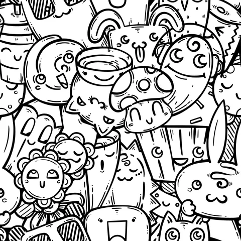Cute Cartoon Characters Collection