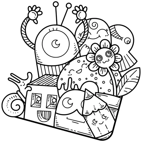 Cute Monster Illustration