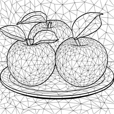 Beautiful Apples on a Plate