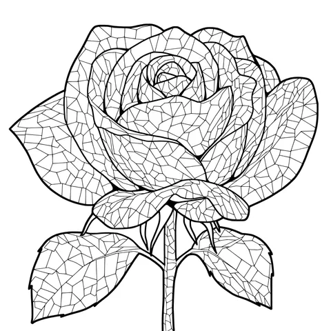 Gorgeous Mosaic Rose