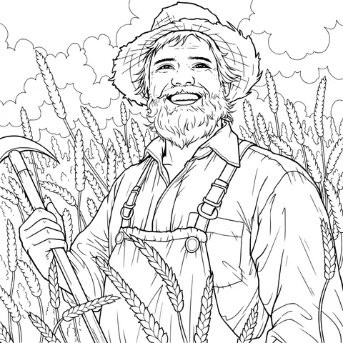 Farmer in the Wheat Field