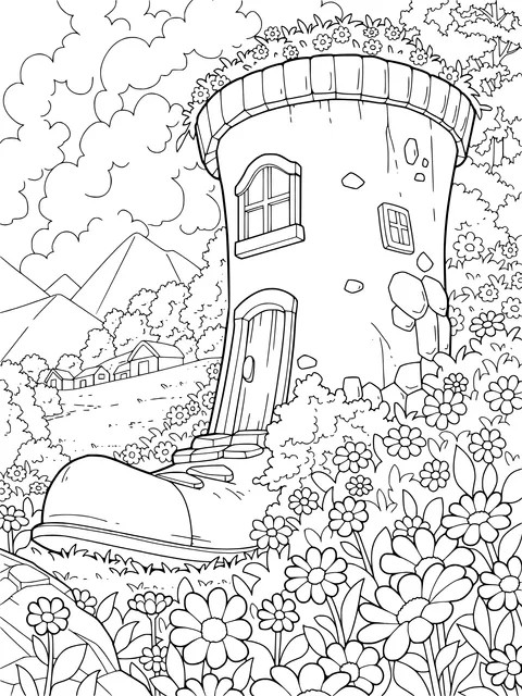 Fairytale - style Boot - shaped Cottage