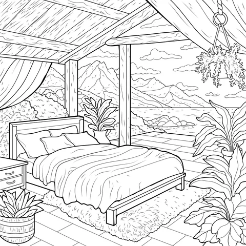 Cozy Natural Bedroom View