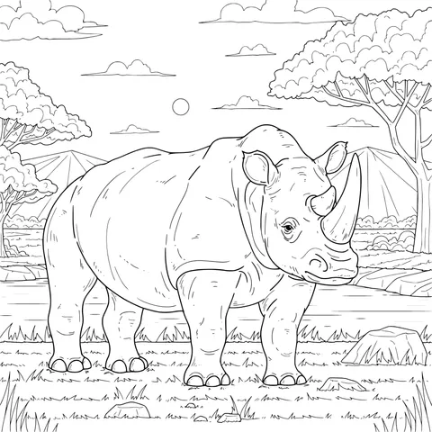 Rhino on the Prairie