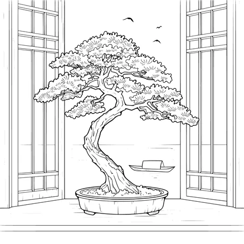 Bonsai View by the Window