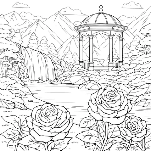 Romantic Garden Scene