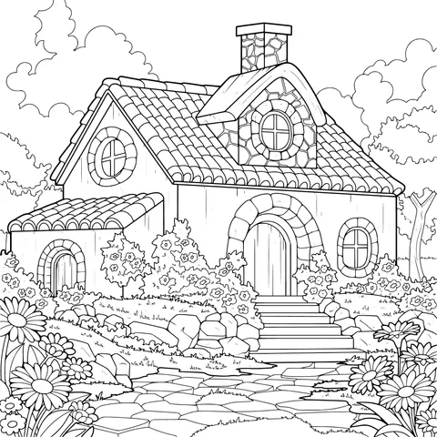 Idyllic Cottage Landscape