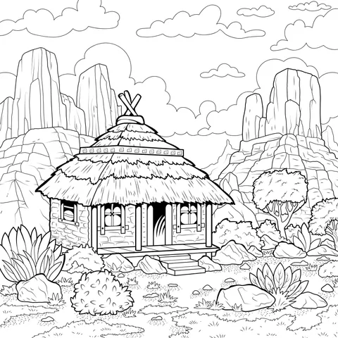 Rural Cottage Scenery