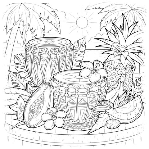 热带风情画面