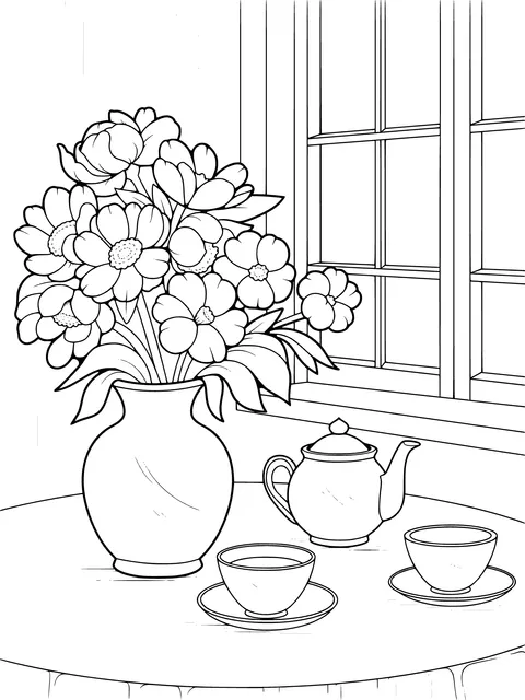 Flower - tea Time by the Window