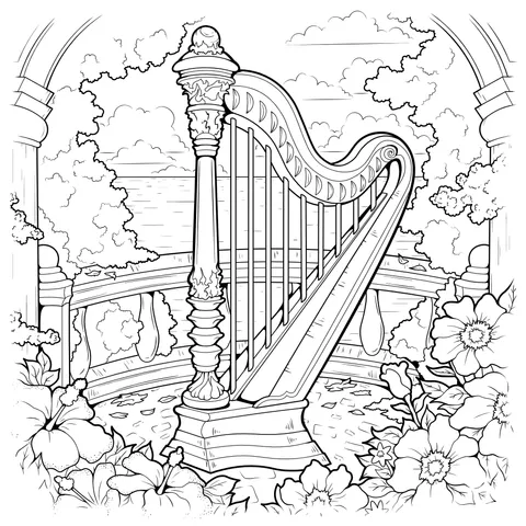 Harp in the Garden
