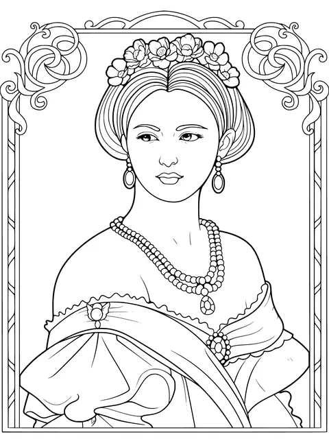Elegant Lady in Vintage Attire