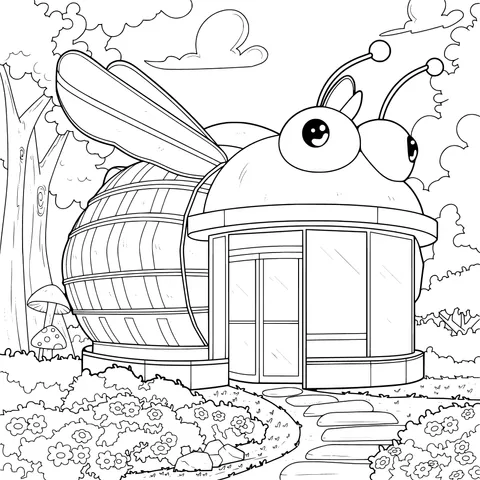 Cute Bee - shaped House