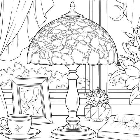Cozy Table - lamp Scene