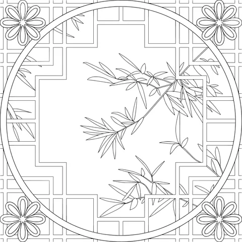 Chinese - style Bamboo Scenery