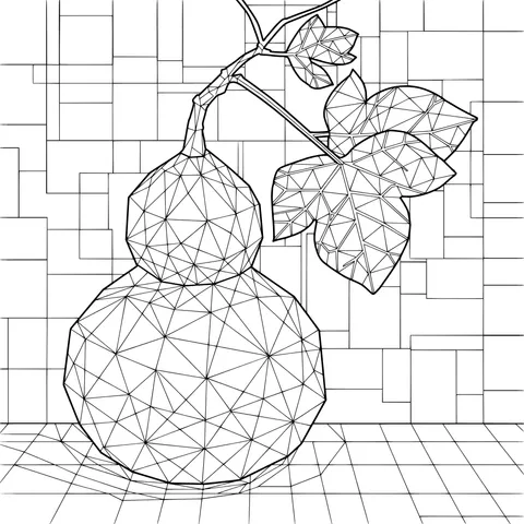 Geometric - style Gourd