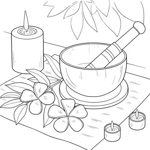 Serene Meditation Scene