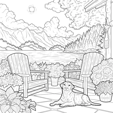 Cozy Courtyard Scenery
