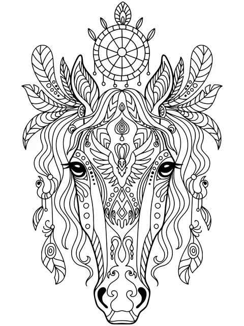 Ornamental Horse - Head Pattern