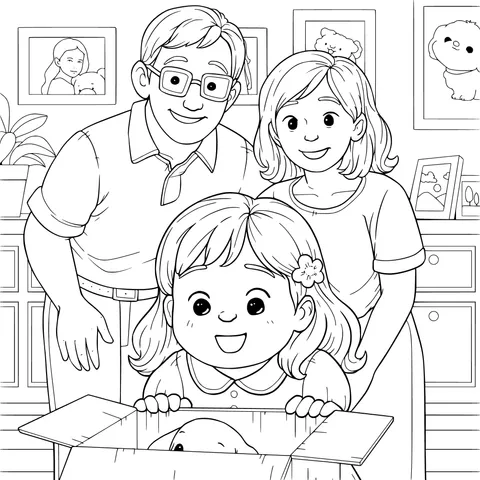 Family and New Pet