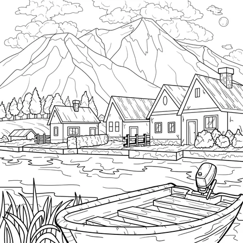 Lakeside Rural Scenery