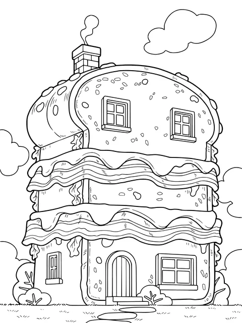 Creative Sandwich - shaped House