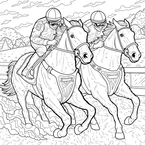 Intense Horse - Racing Scene