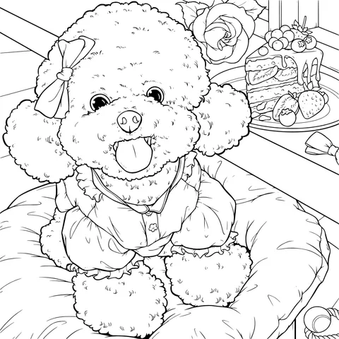 Cute Poodle Dog