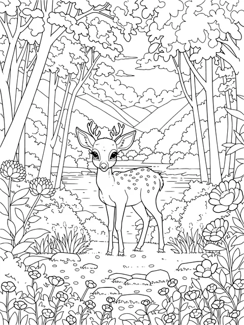A Fawn in the Forest