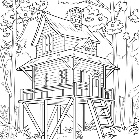 Treehouse in the Forest