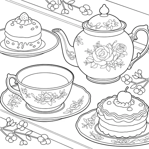 Exquisite Afternoon Tea Scene