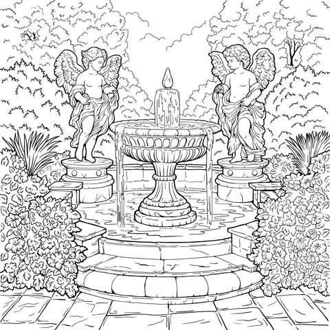 Romantic Garden Fountain